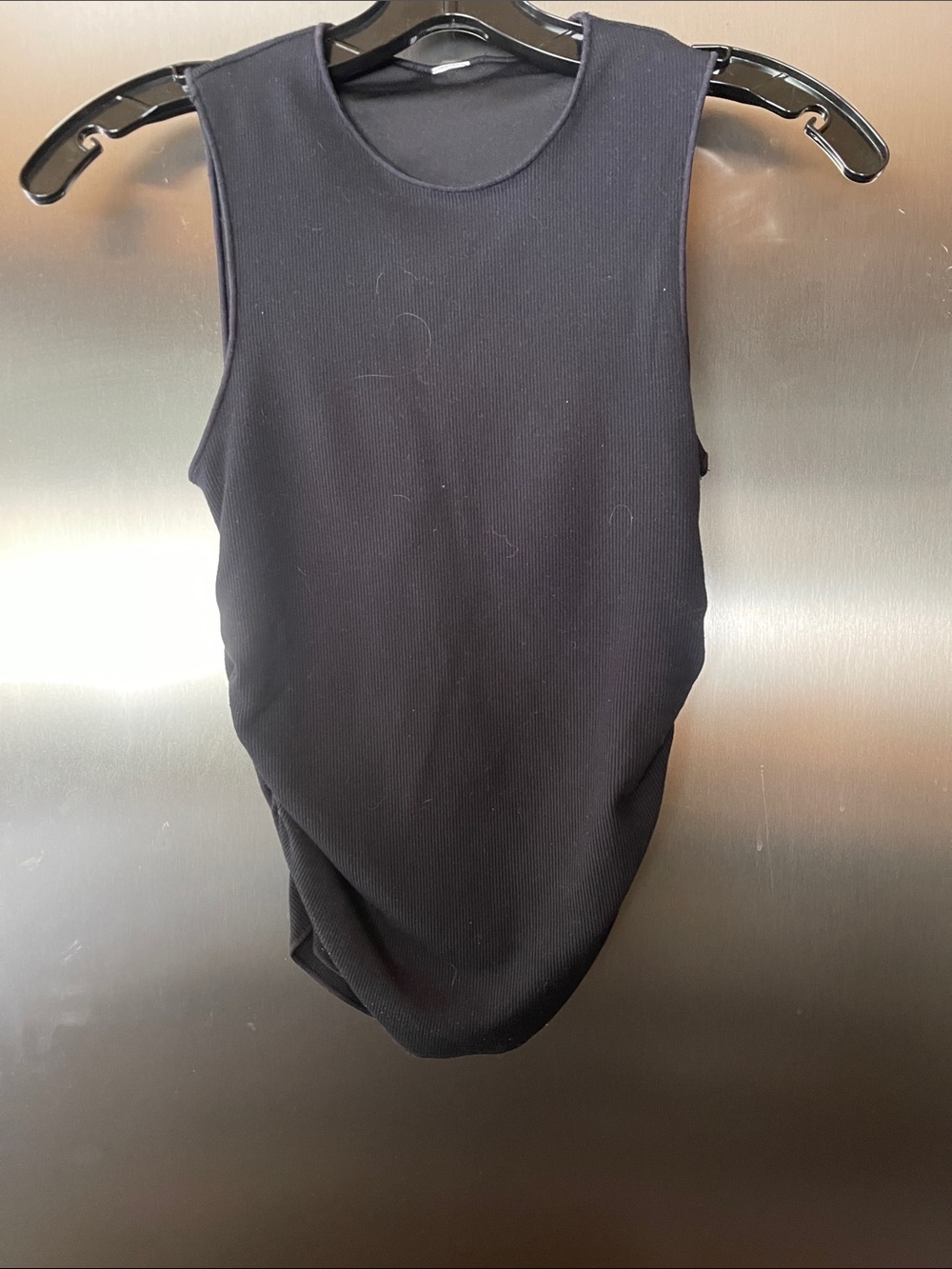 ALO athletic black tank with attached sports bra